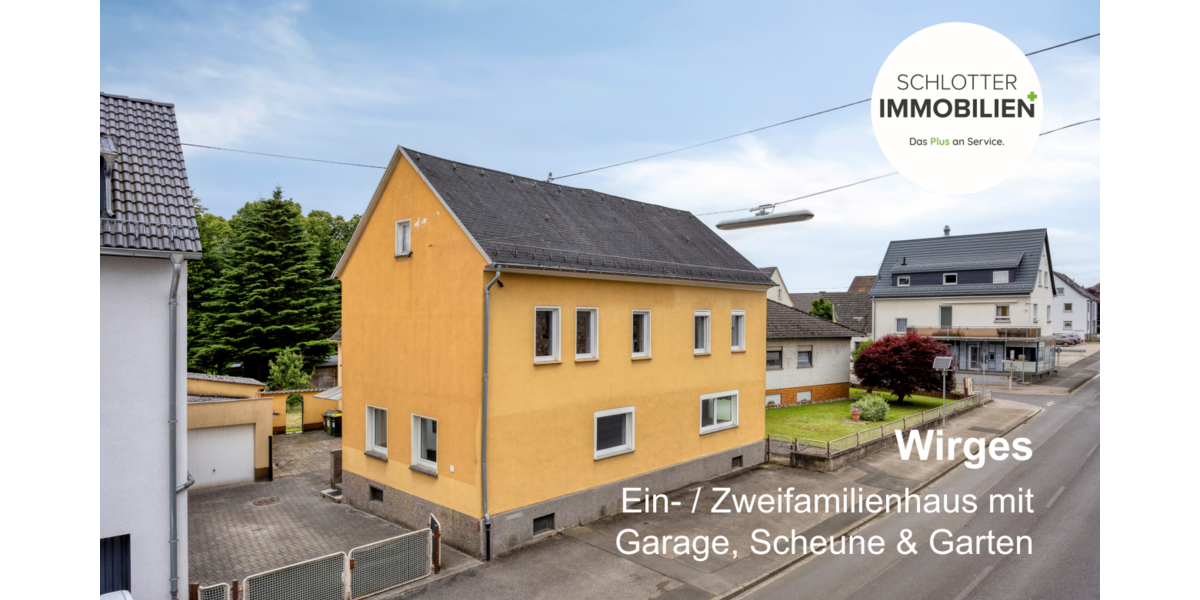Großes Ein- Zweifamilienhaus + Scheune + Garten - Einfamilienhaus Wirges | Angebot:26926319